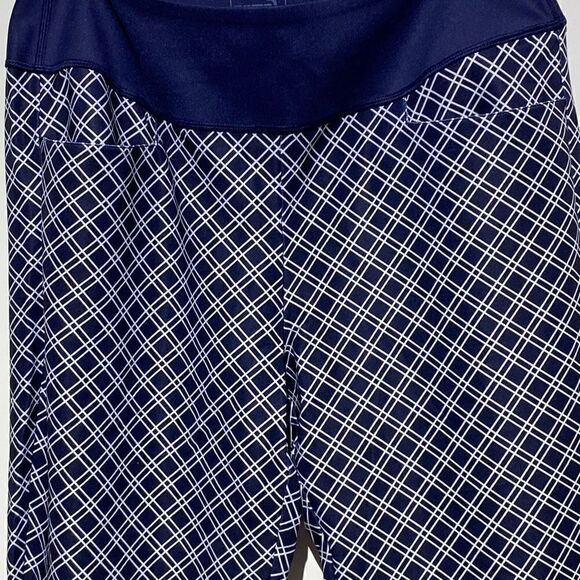 Puma Pwrshape Women's Blue White Checkered Activewear Golf Pants Size XL NWT - Picture 5 of 11